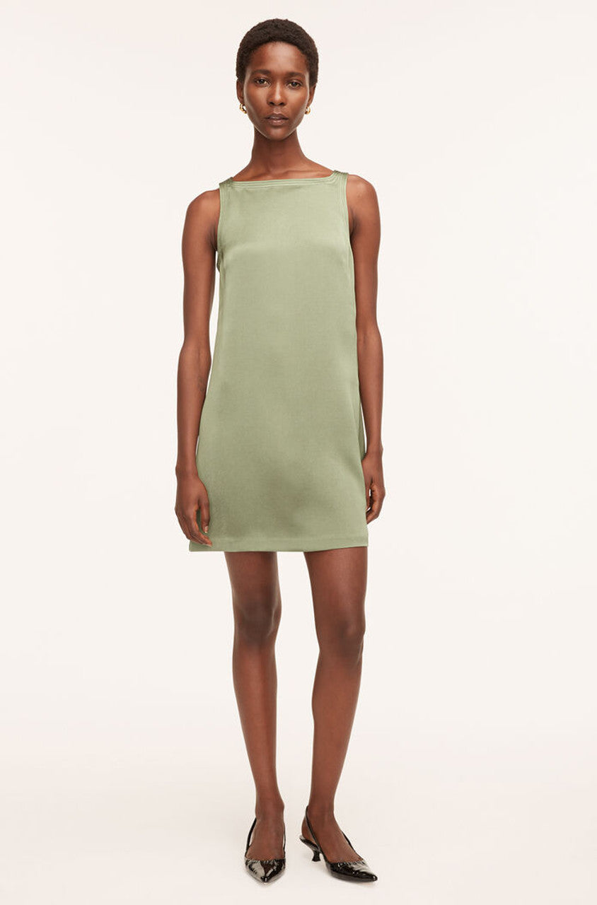 Heavy Satin Shift Dress | Foliage