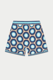 Evil Eye Knit Short | Blue