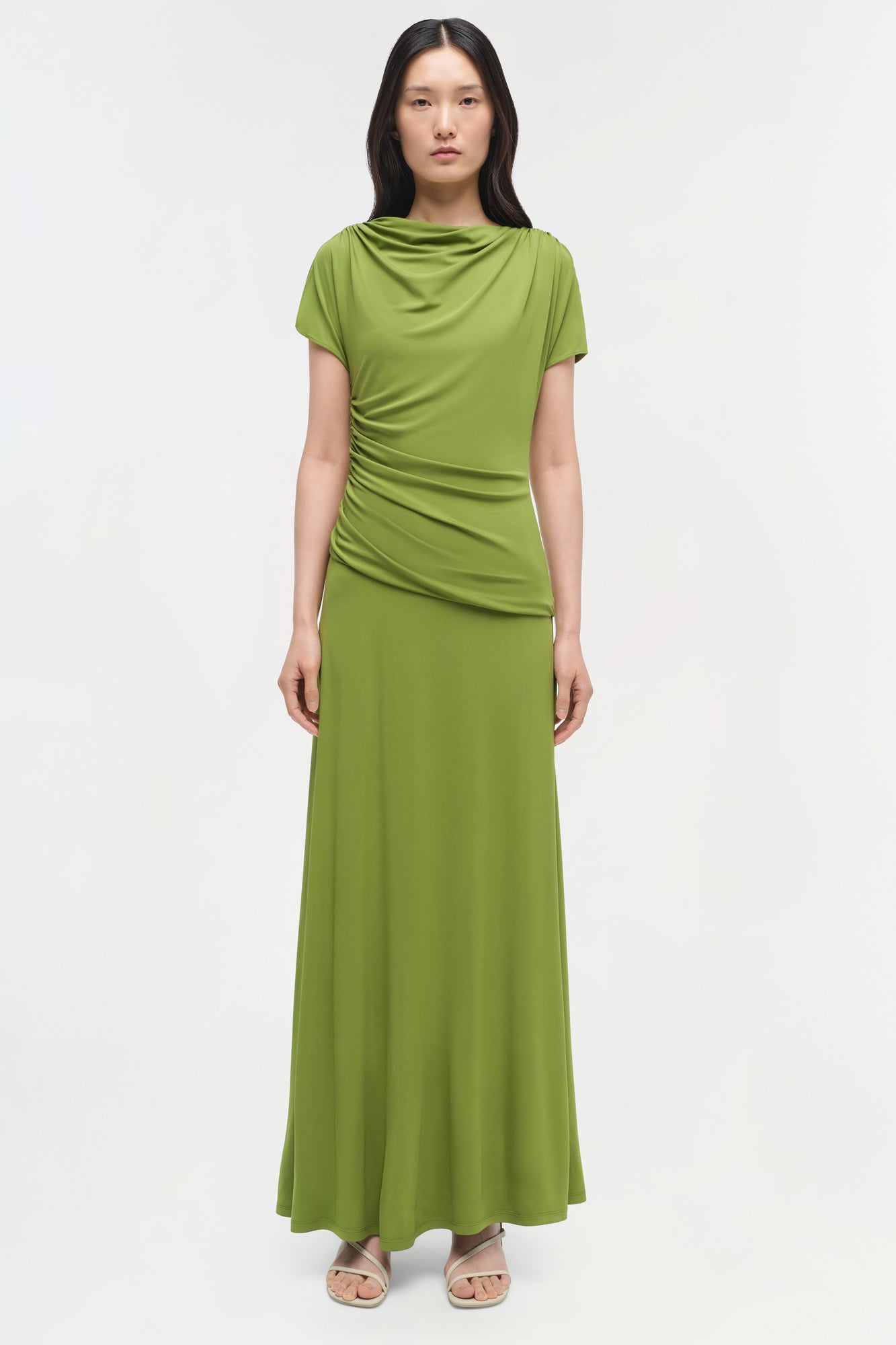 Womens | Shanelle Jersey Midi Dress | Kiwi