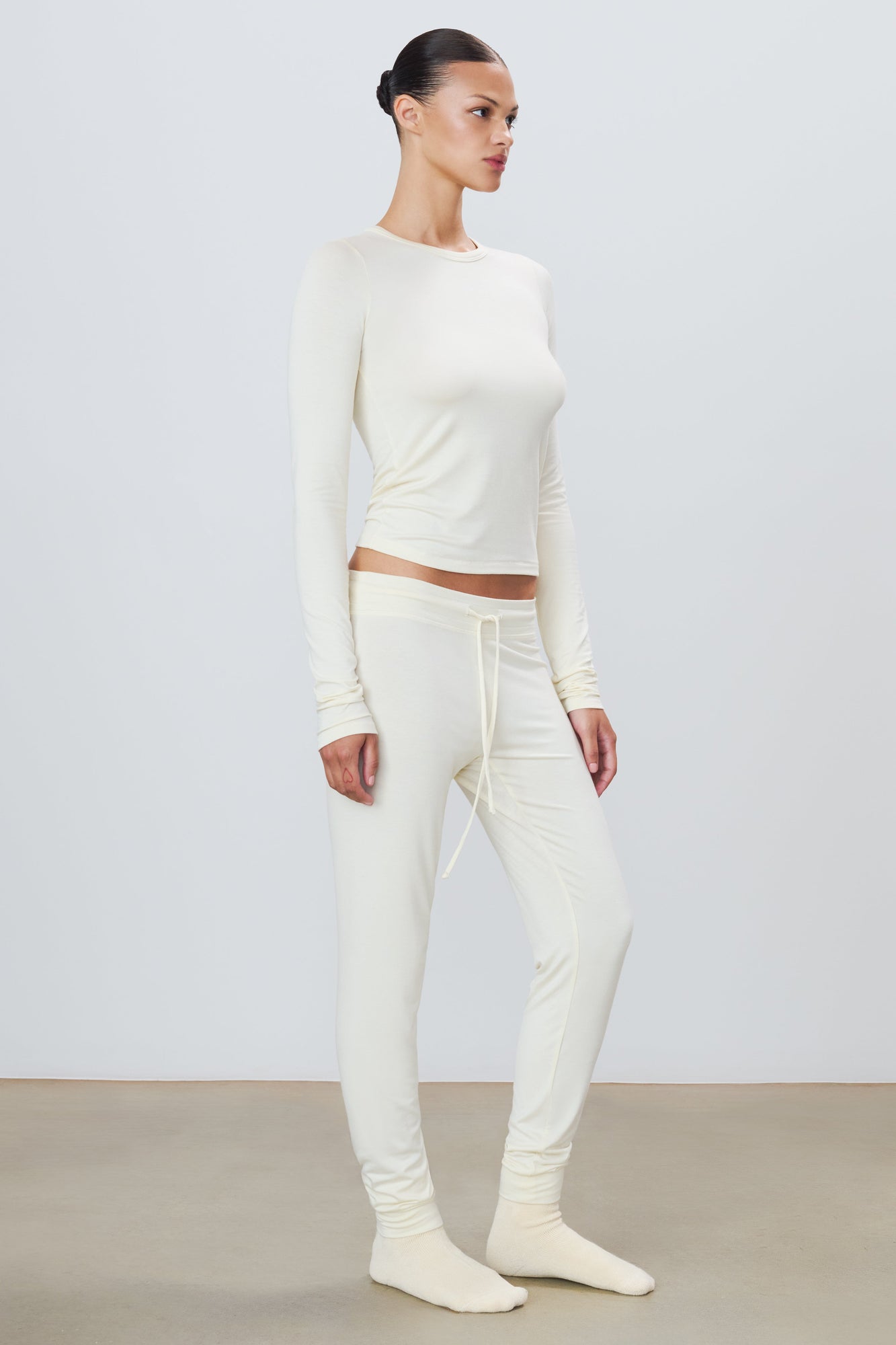 Drawstring Pant | Cream