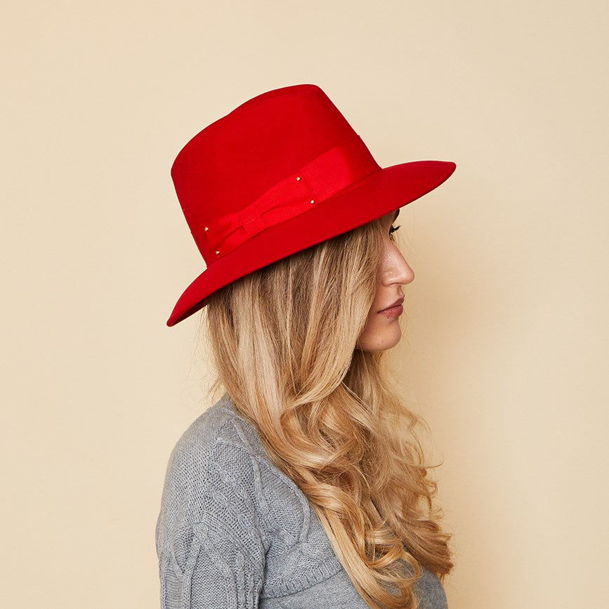 Bianca Fedora | Red