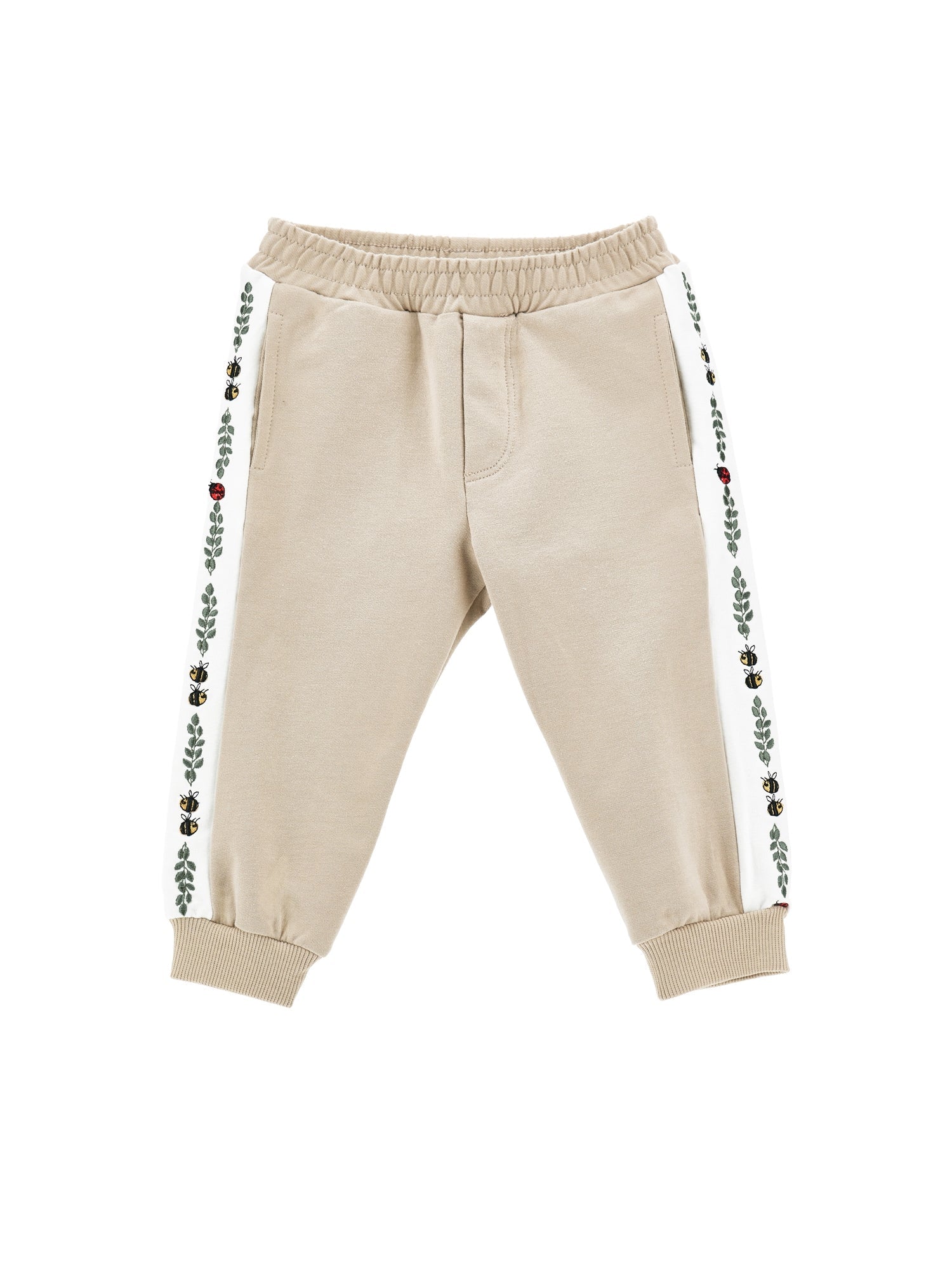 Boys | Jogger Pants With Sweatband | Ecru/White