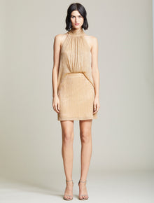 Mock Neck Dress - Halston
