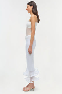 Womens | Emberly Strapless Plisse Top | Ivory