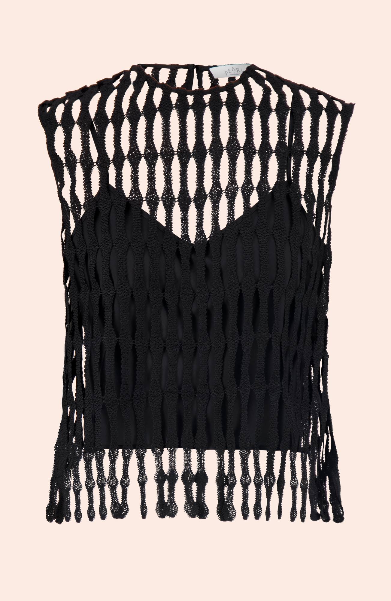 Fringe Lace Top | Black