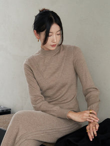 Cashmere Knit Top | Camel