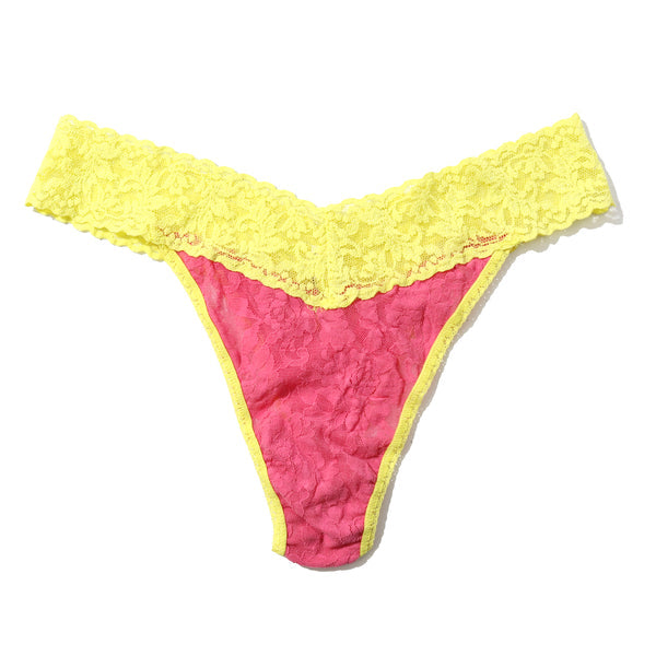 Signature Lace Original Rise Thong | Sugar Rush/Citrus Punch