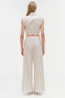 Womens | Emie Top | Sand Stripe