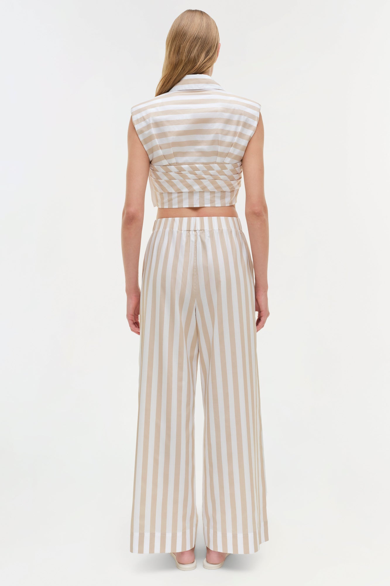 Womens | Emie Top | Sand Stripe