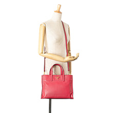 Prada | Pre-Owned Saffiano Soft Triple Pocket Tote | Pink