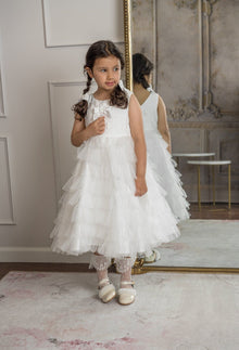 Girl | Poppy Quilted Hair Bow Clips | White