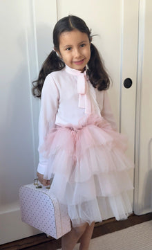 Baby Girls | Crepe Fringe Blouse | Pink