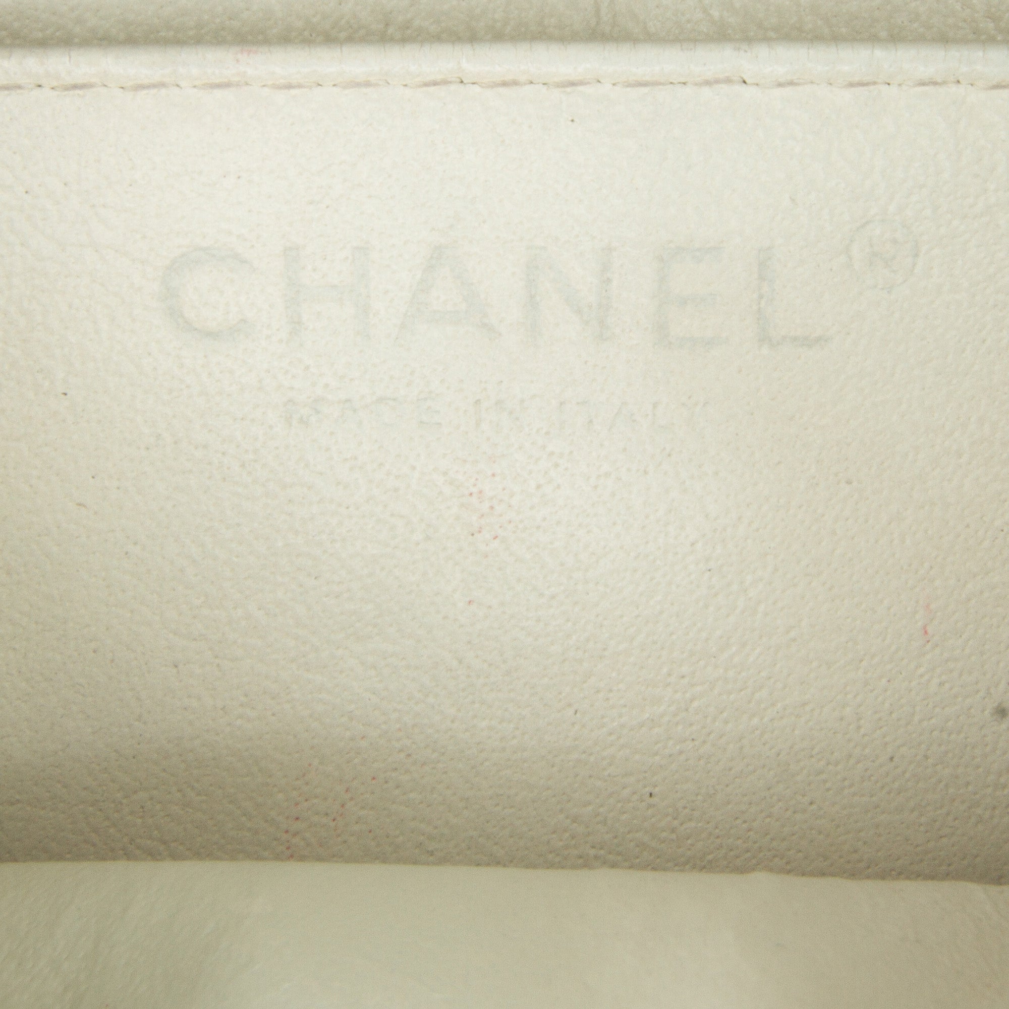 Chanel | Pre-Owned Mini Square Classic Caviar Single Flap | White