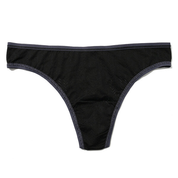 Movecalm Natural Rise Thong | Black/Granite