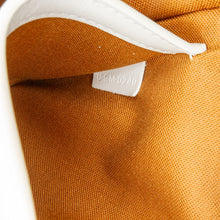 Celine | Pre-Owned Medium Triomphe Coated Canvas Folco Crossbody - I | White/Dark Brown