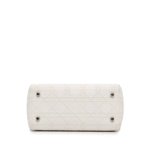 Dior | Pre-Owned Medium Canvas Cannage Lady D Lite - II | White
