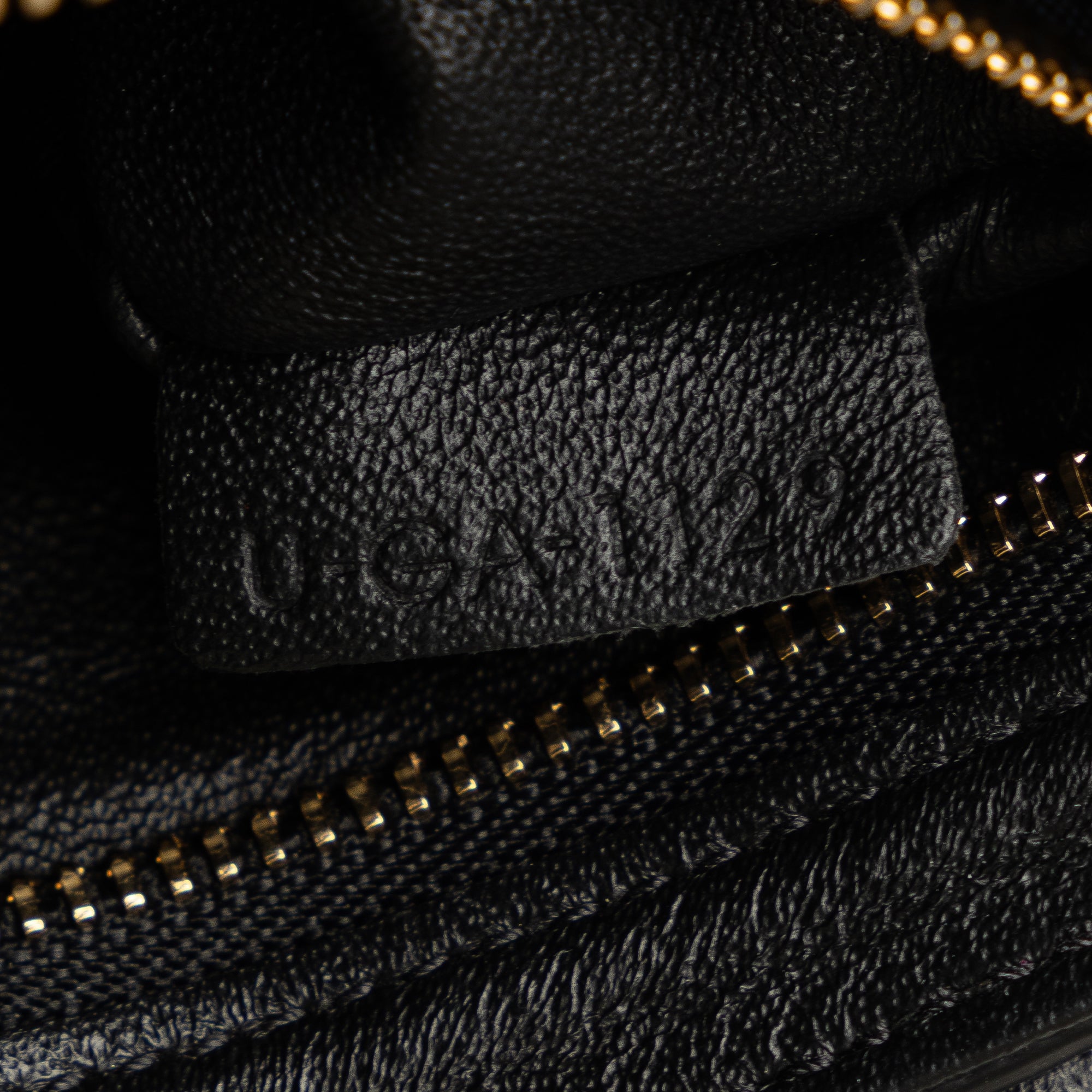 Celine | Pre-Owned Small C Striped Leather Bag | Black