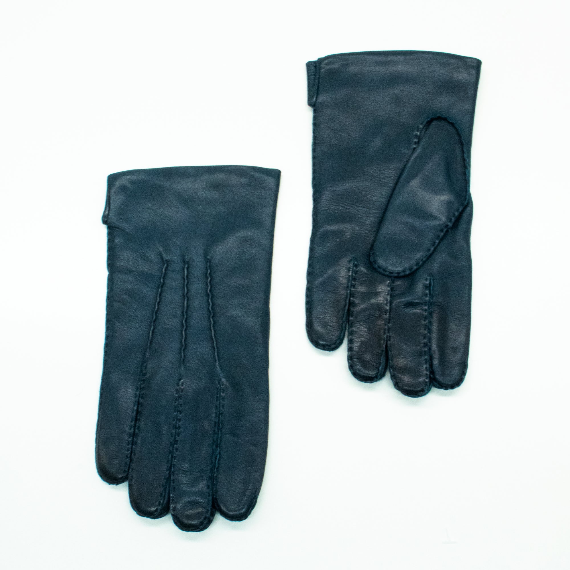 Mens | Handsewn Nappa Leather Gloves | Denim