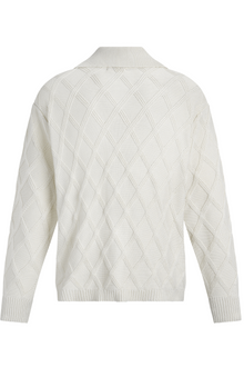 The Diamond Knit Button Down - Oat Reuben Oliver