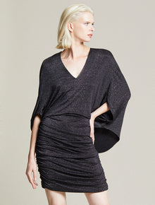 Metallic Knit Dress - Halston