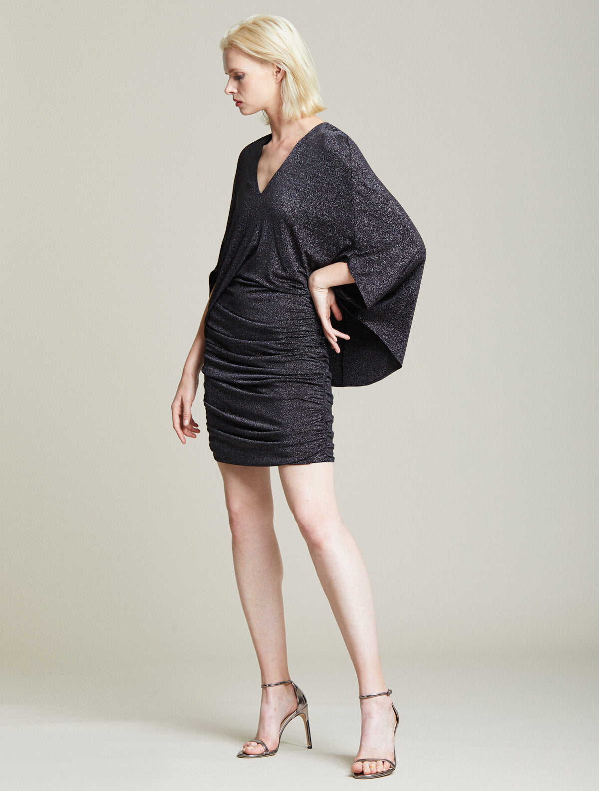 Metallic Knit Dress - Halston