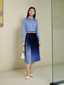 Heavyweight Silk Shirt | Blue