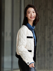 Lightweight Short Cotton Jacket | Beige
