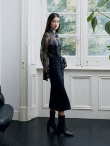 Parisian-Style Skirt | Black