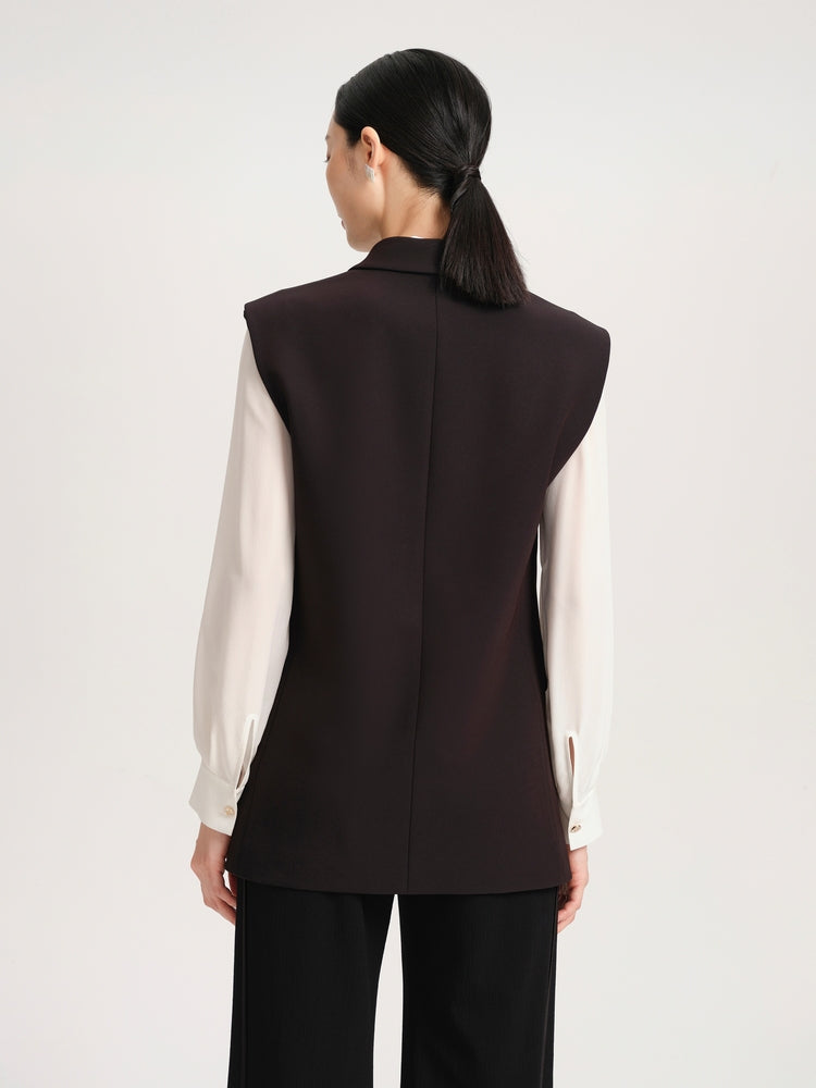 Retro Style Vest | Black