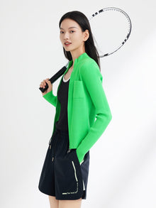 Knitted Cardigan | Green