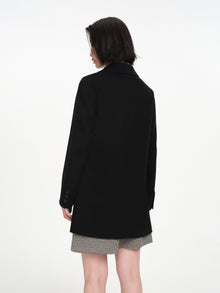 Tailored Wool Coat | Black