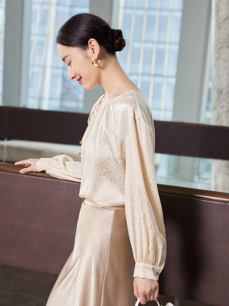 Silk Shirt | Beige