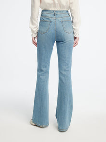 trendy flared pant | Blue