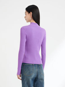 Knitted Cardigan | Purple