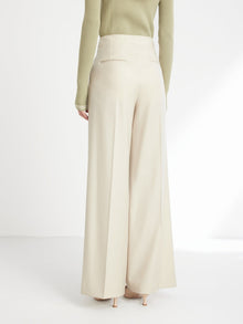 Wide-Leg Suit Pants | Beige