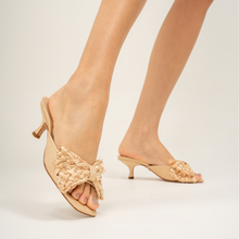 Lienne Straw Sandal | Beige