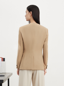 Single-Breasted Jacket | Khaki