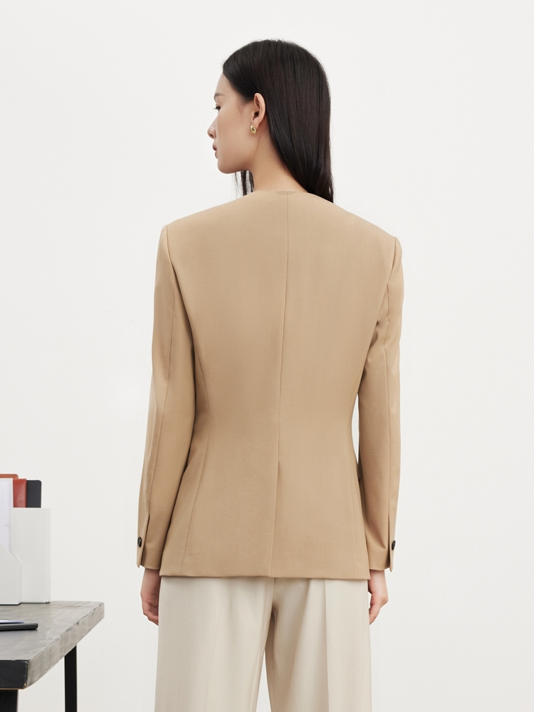 Single-Breasted Jacket | Khaki