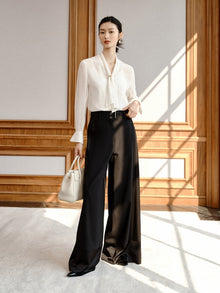 Georgette Silk Shirt | White