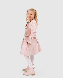 Kids | Miss Sunshine Trench Coat | Blush Pink