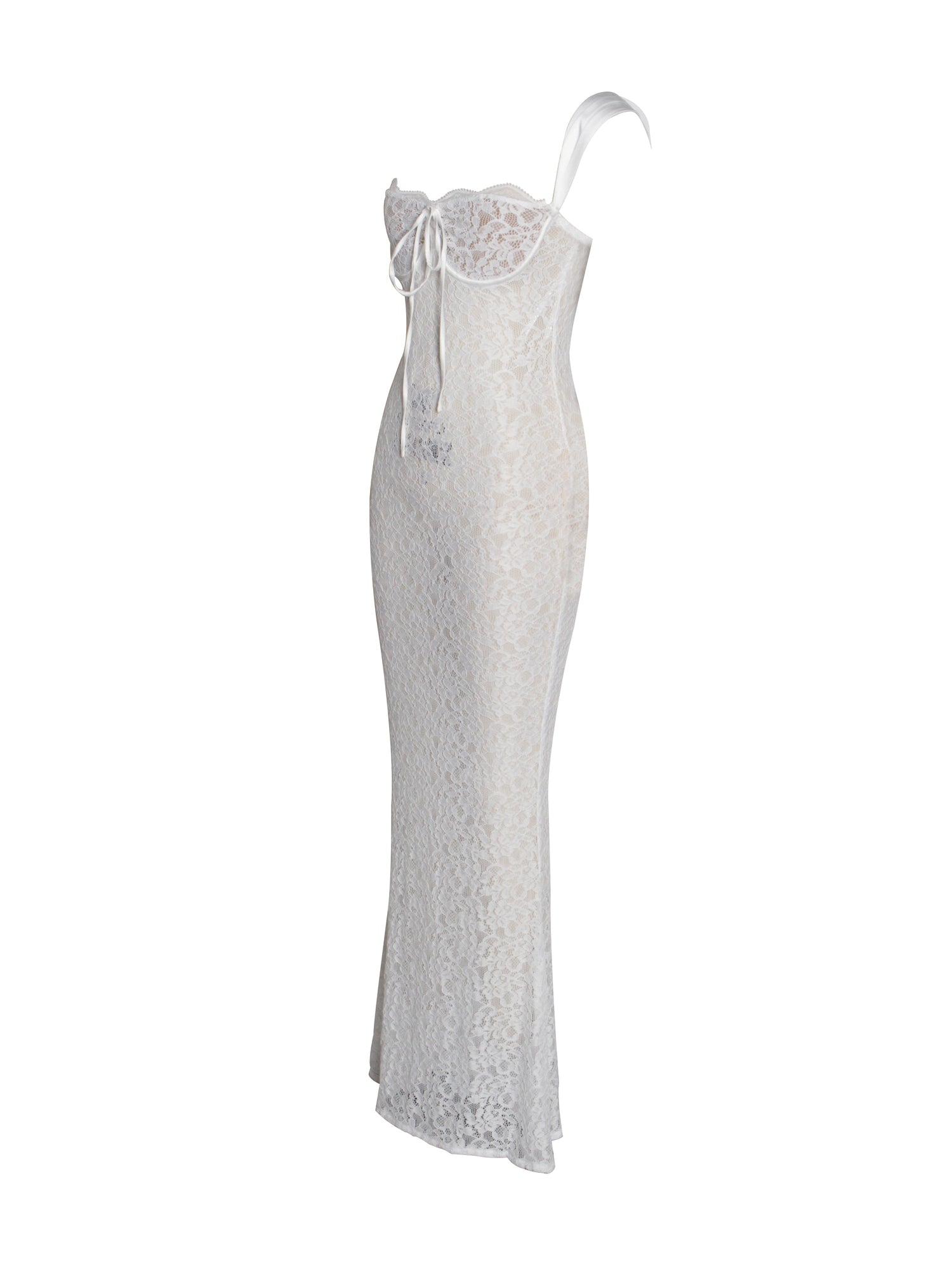 Veronica Lace Maxi Dress | White