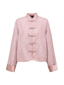 Silk Jacquard Chinese Style Jacket | Purple