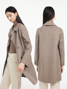 No-Dye Wool Coat | Brown