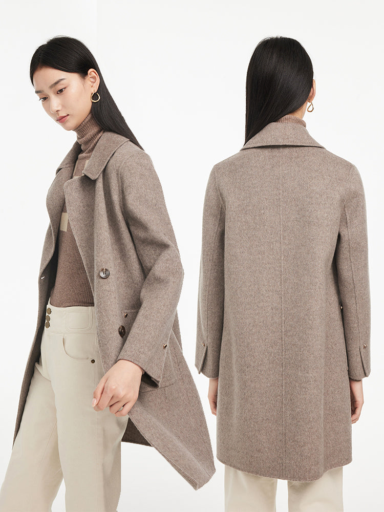 No-Dye Wool Coat | Brown