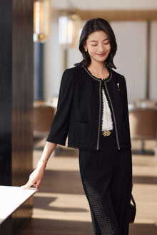 Acetic Acid Pleated Jacket | Black