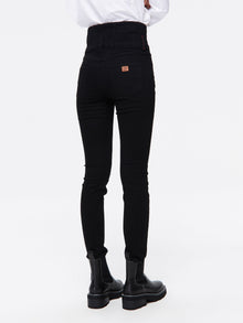 Springy Cropped Jeans | Black