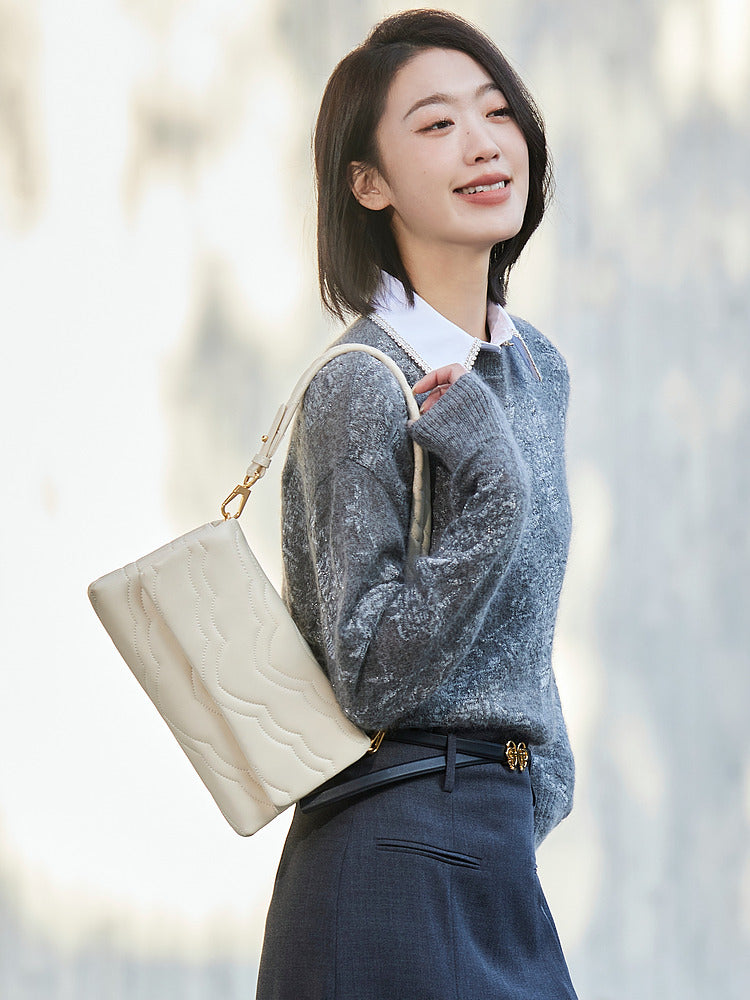 Round Neck Sweater | Grey