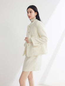 Parisian-Inspired Cotton Jacket | White