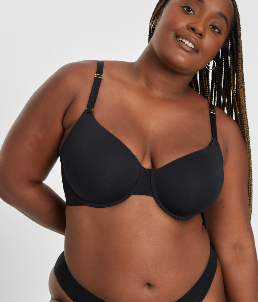 The All-Day T-Shirt Bra | Jet Black