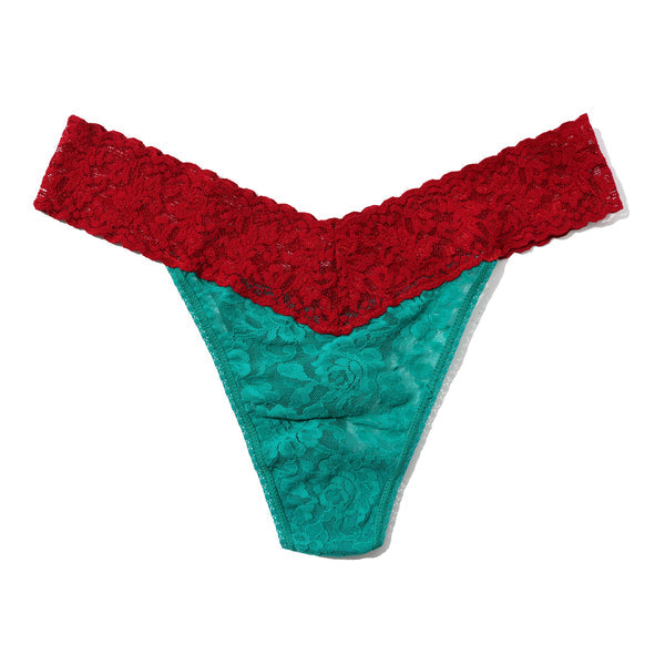 Signature Lace Original Rise Thong | So Jaded/French Bordeaux